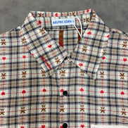 Aelfric Eden CROCHET HEART POCKET PLAID SHIRT