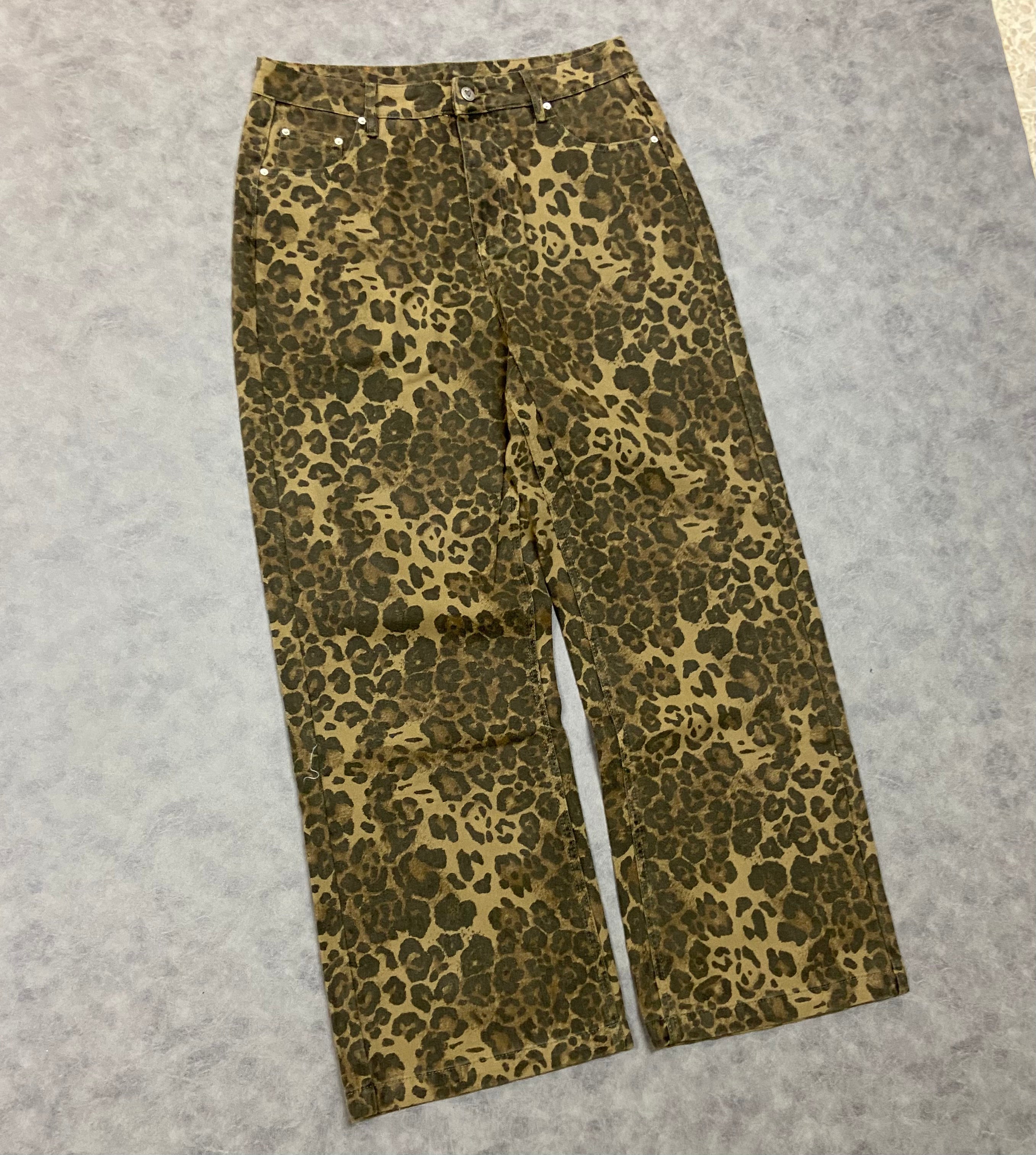 Aelfric Eden Leopard Print Jeans Pant