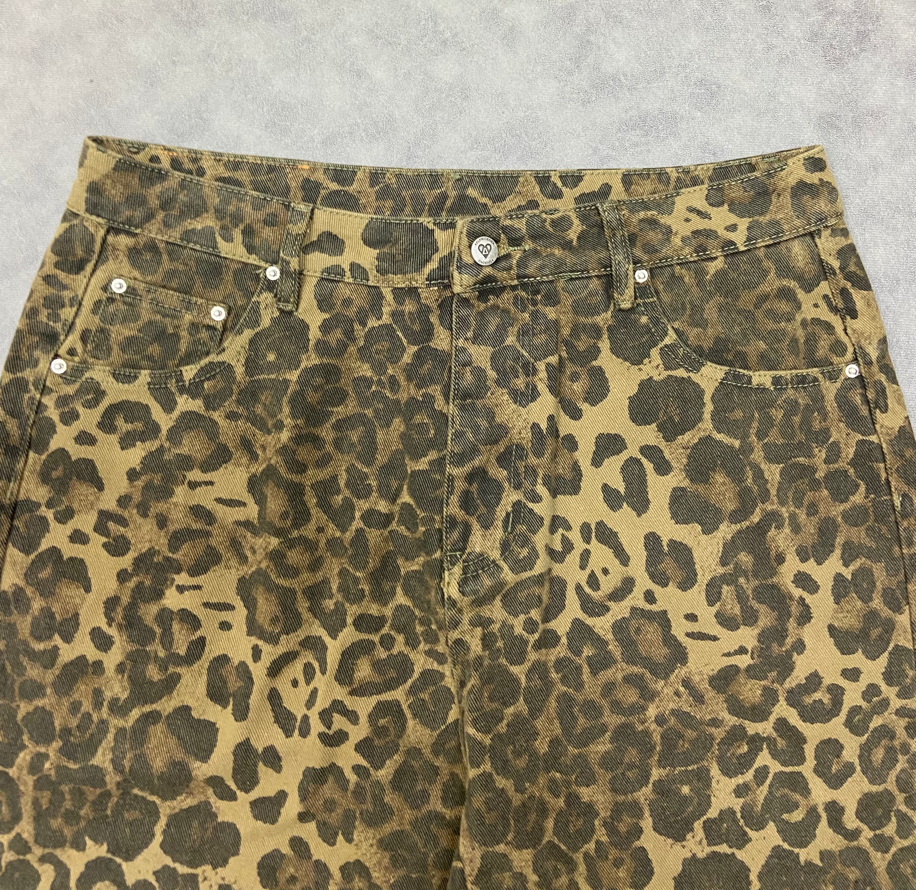 Aelfric Eden Leopard Print Jeans Pant