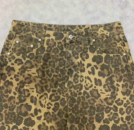 Aelfric Eden Leopard Print Jeans Pant