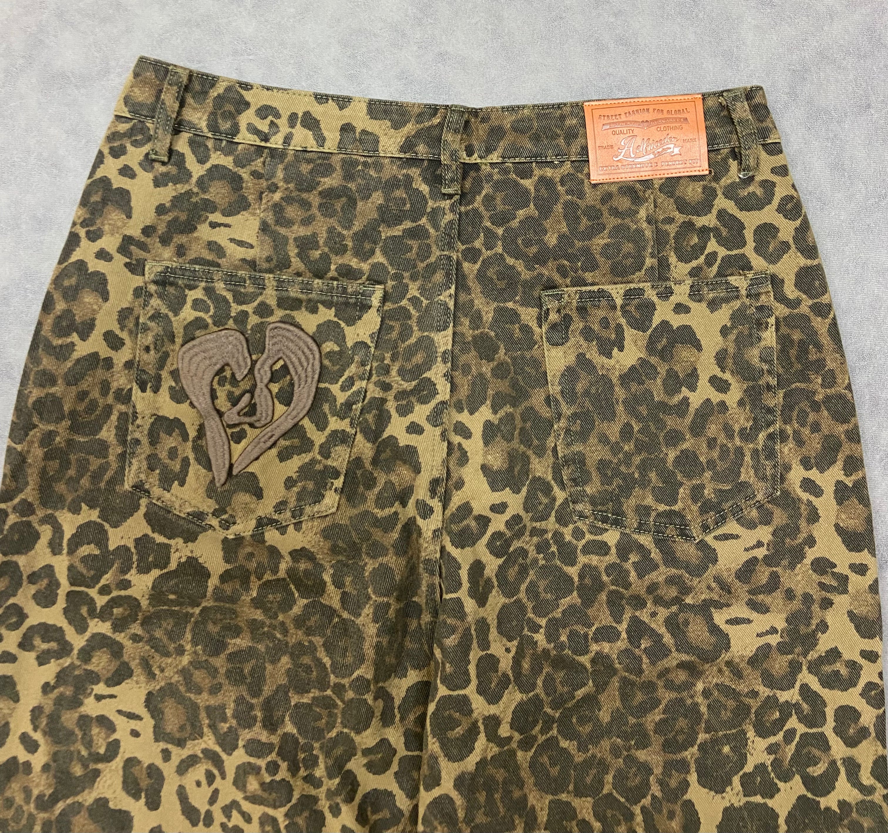 Aelfric Eden Leopard Print Jeans Pant