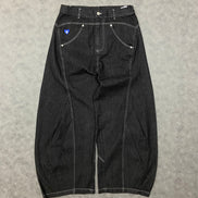 Aelfric Eden Wrinkle Seam Super Baaggy Barrel Unisex  Jeans