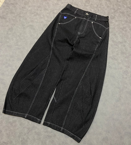 Aelfric Eden Wrinkle Seam Super Baaggy Barrel Unisex  Jeans
