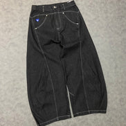 Aelfric Eden Wrinkle Seam Super Baaggy Barrel Unisex  Jeans