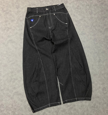 Aelfric Eden Wrinkle Seam Super Baaggy Barrel Unisex  Jeans