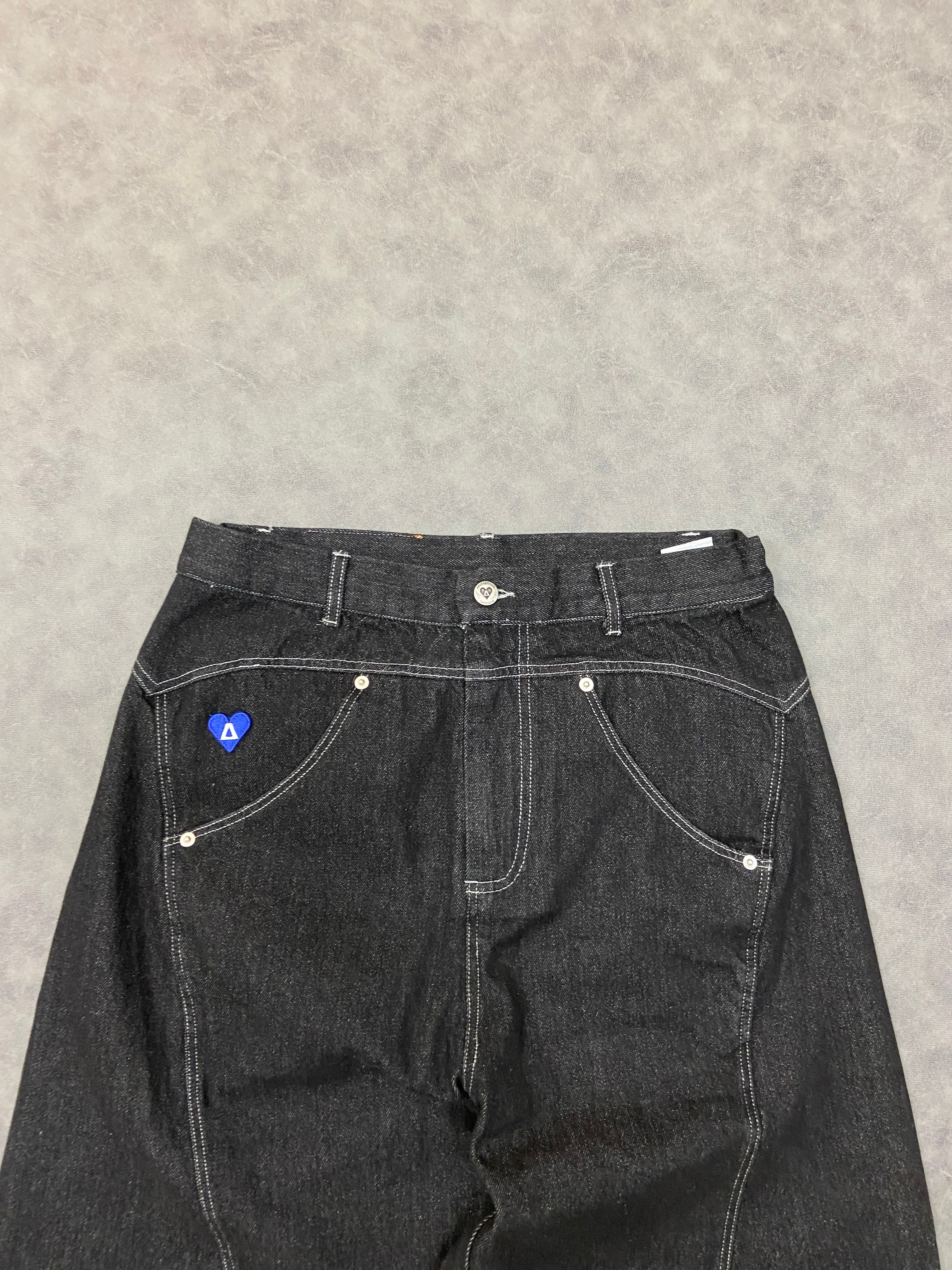 Aelfric Eden Wrinkle Seam Super Baaggy Barrel Unisex  Jeans