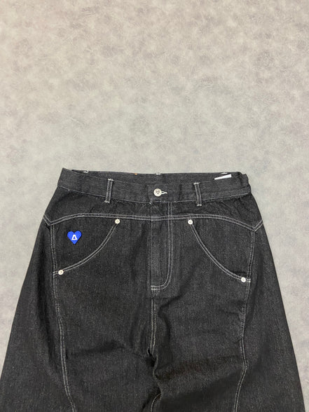 Aelfric Eden Wrinkle Seam Super Baaggy Barrel Unisex  Jeans