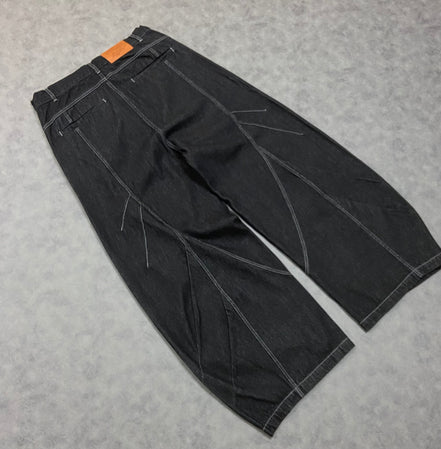 Aelfric Eden Wrinkle Seam Super Baaggy Barrel Unisex  Jeans