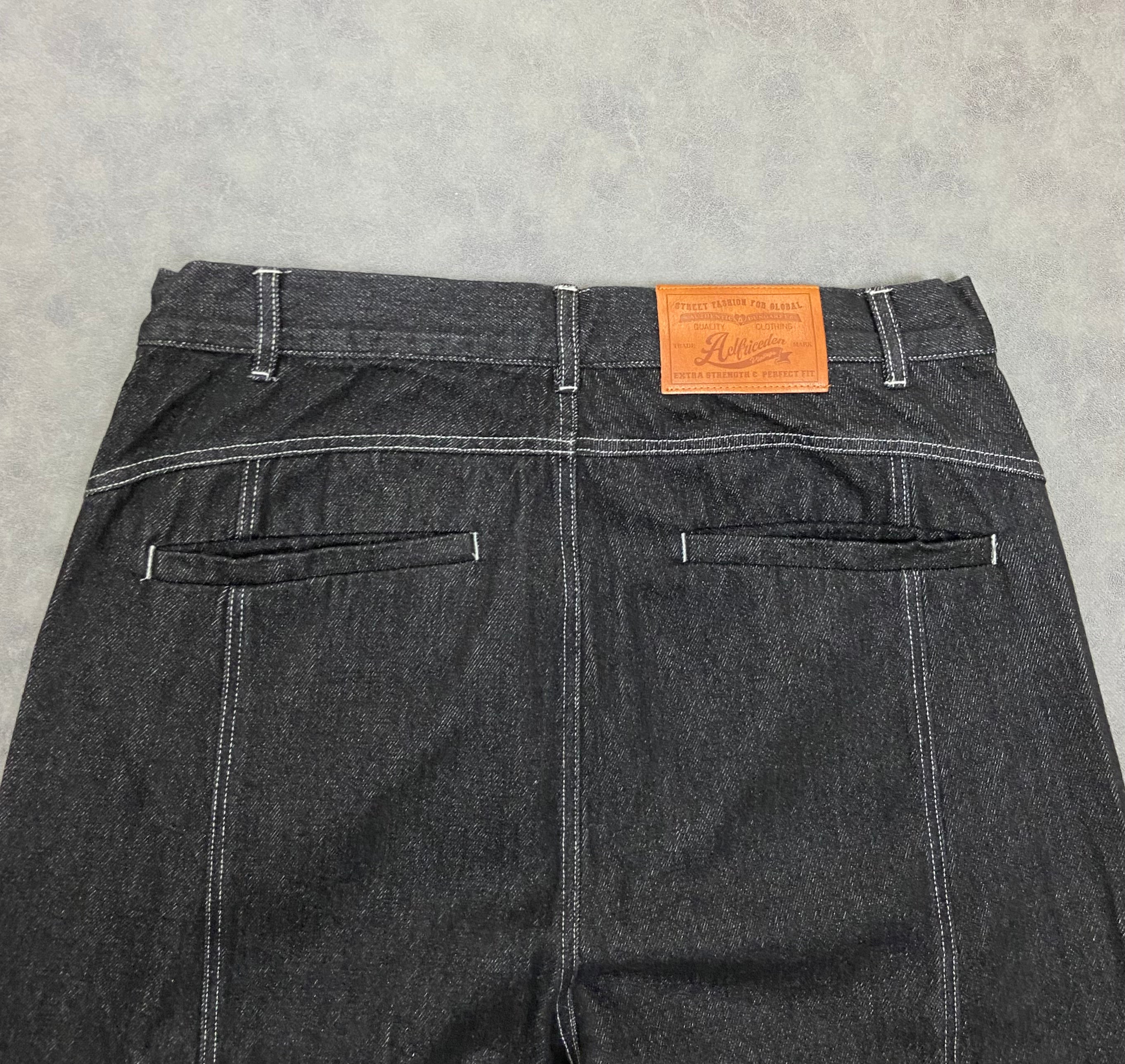 Aelfric Eden Wrinkle Seam Super Baaggy Barrel Unisex  Jeans