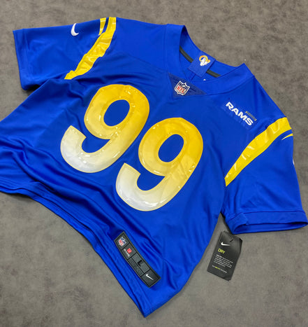 Nike NFL Los Angeles Rams Aron Donald Boxy Fit Jersey