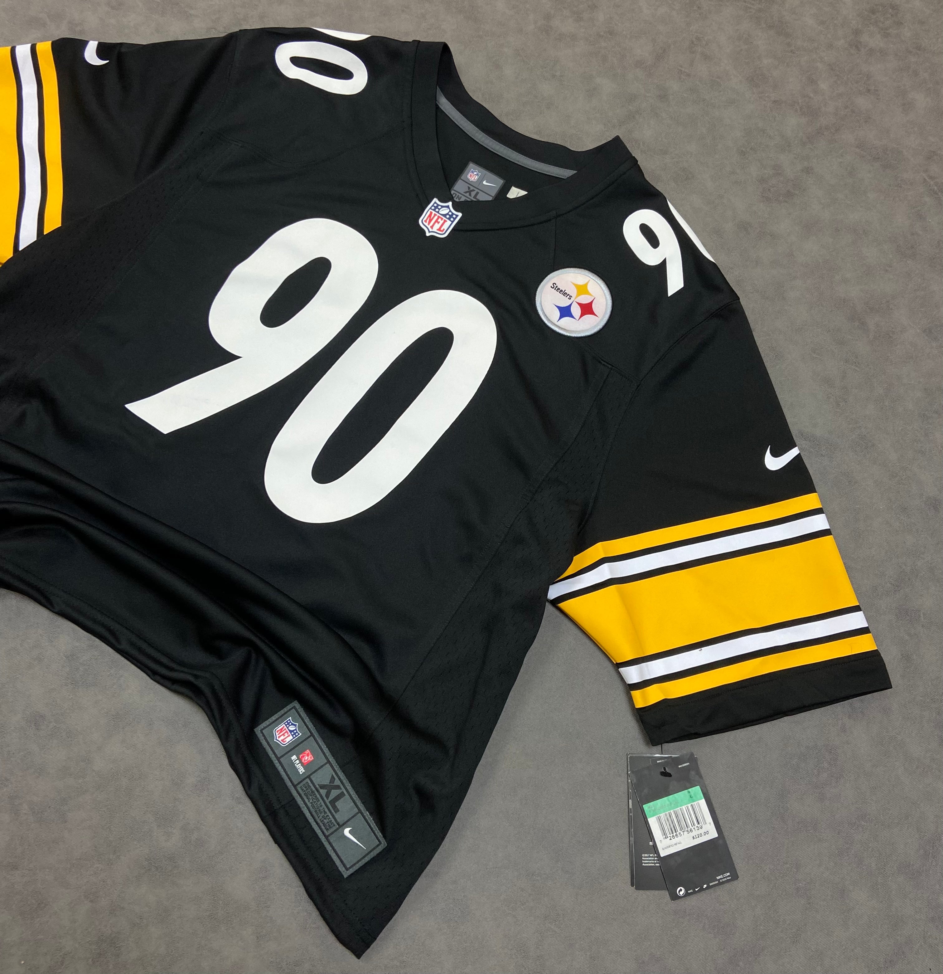 Nike NFL TJ. Watt Pittsburgh Steelers Boxy Jersey