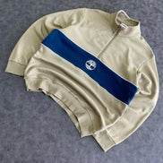 Timberland Cut-and-Sew Quarter Zip Crewneck
