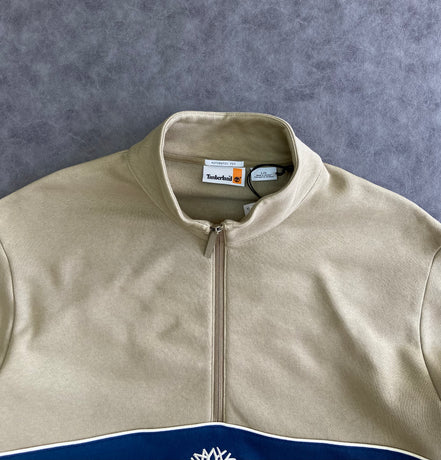 Timberland Cut-and-Sew Quarter Zip Crewneck