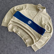 Timberland Cut-and-Sew Quarter Zip Crewneck