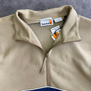 Timberland Cut-and-Sew Quarter Zip Crewneck