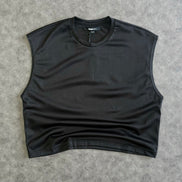 Boxy Sleeveless Muscle T-shirt