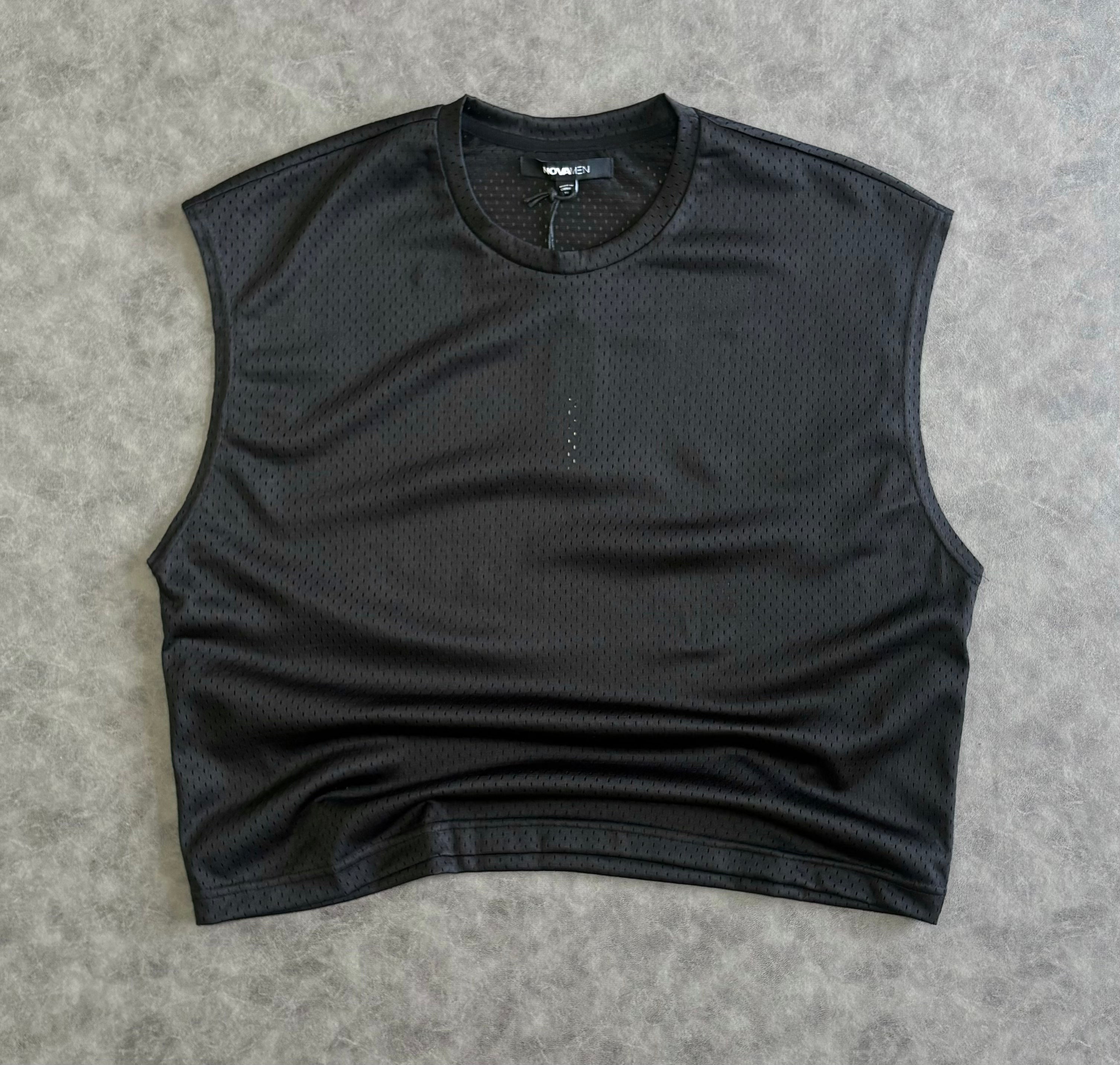Boxy Sleeveless Muscle T-shirt