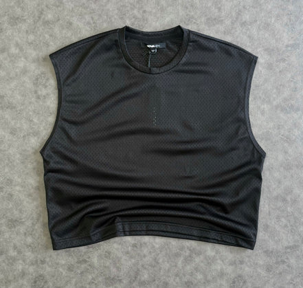 Boxy Sleeveless Muscle T-shirt