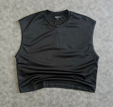 Boxy Sleeveless Muscle T-shirt