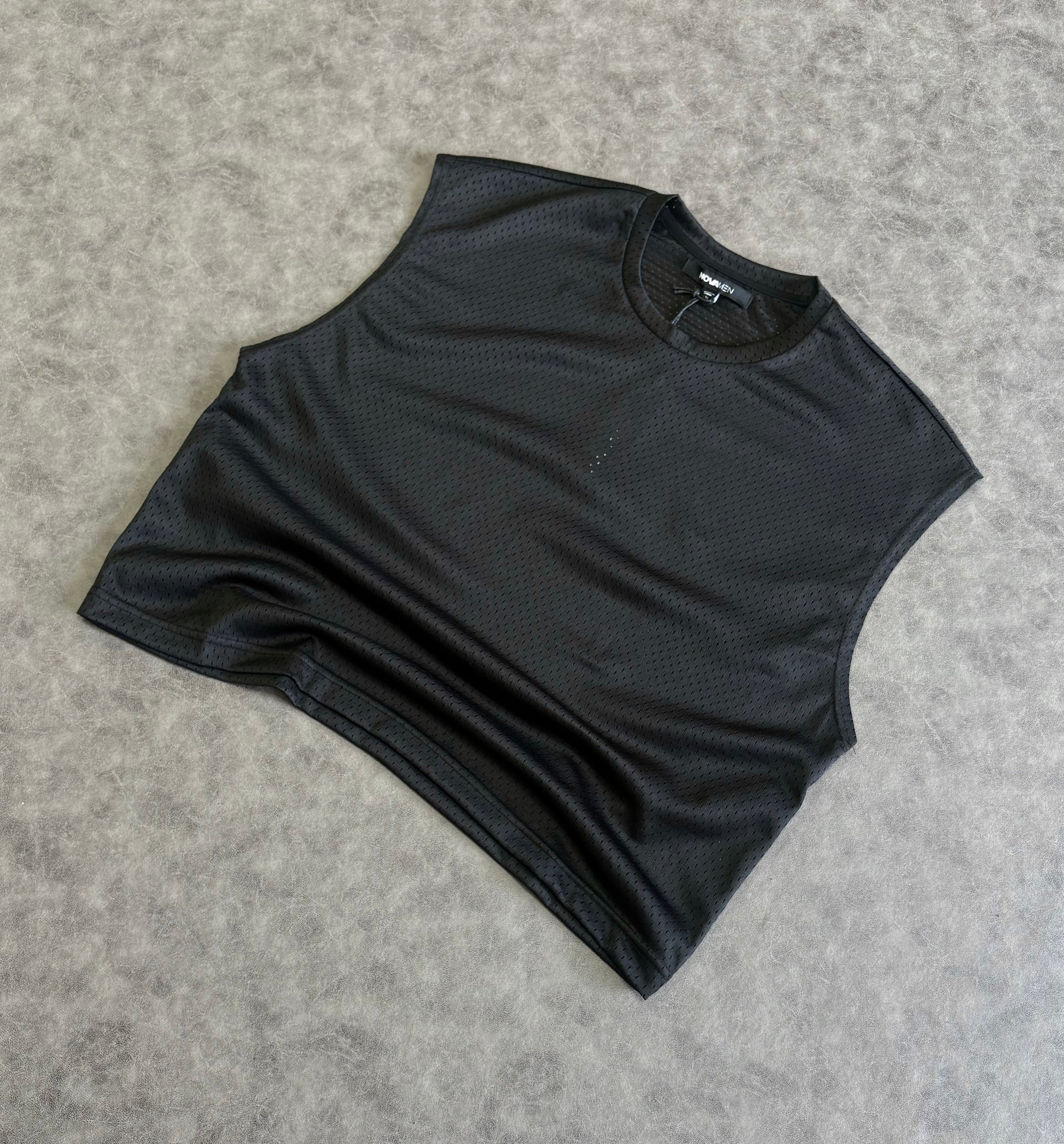 Boxy Sleeveless Muscle T-shirt
