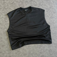 Boxy Sleeveless Muscle T-shirt
