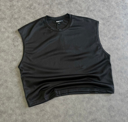 Boxy Sleeveless Muscle T-shirt