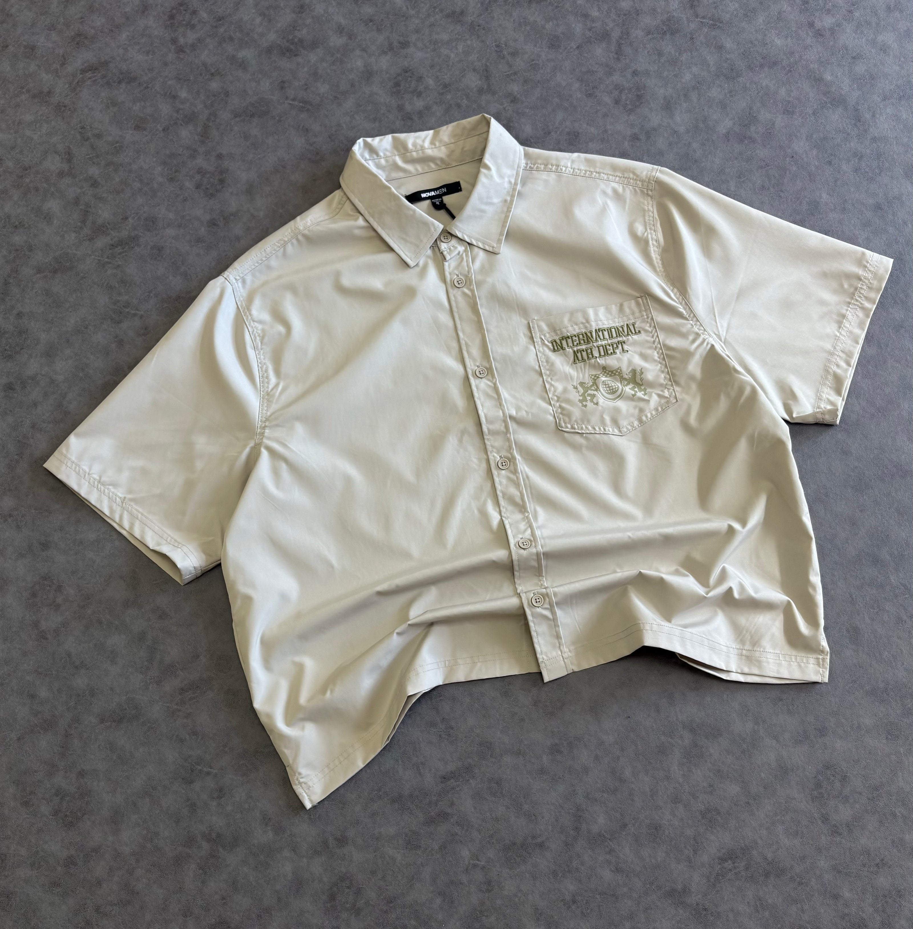 Copped Athletic Dep. Short Sleeve Button Shirt