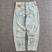 Y2K Retro Baggy Trendy Cupid Angel American Hip Hop Pants
