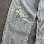 Y2K Retro Baggy Trendy Cupid Angel American Hip Hop Pants