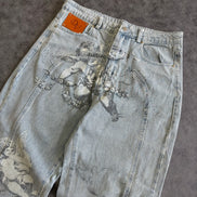 Y2K Retro Baggy Trendy Cupid Angel American Hip Hop Pants