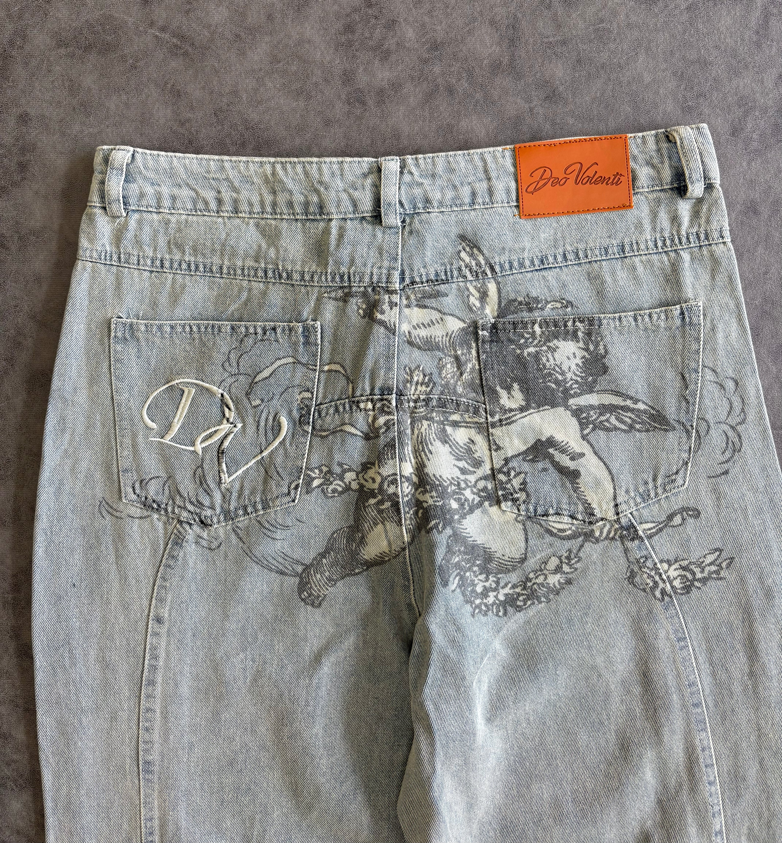 Y2K Retro Baggy Trendy Cupid Angel American Hip Hop Pants