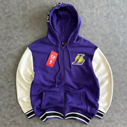 Ultra Game Lakers The Rim Zip Up Hoodie