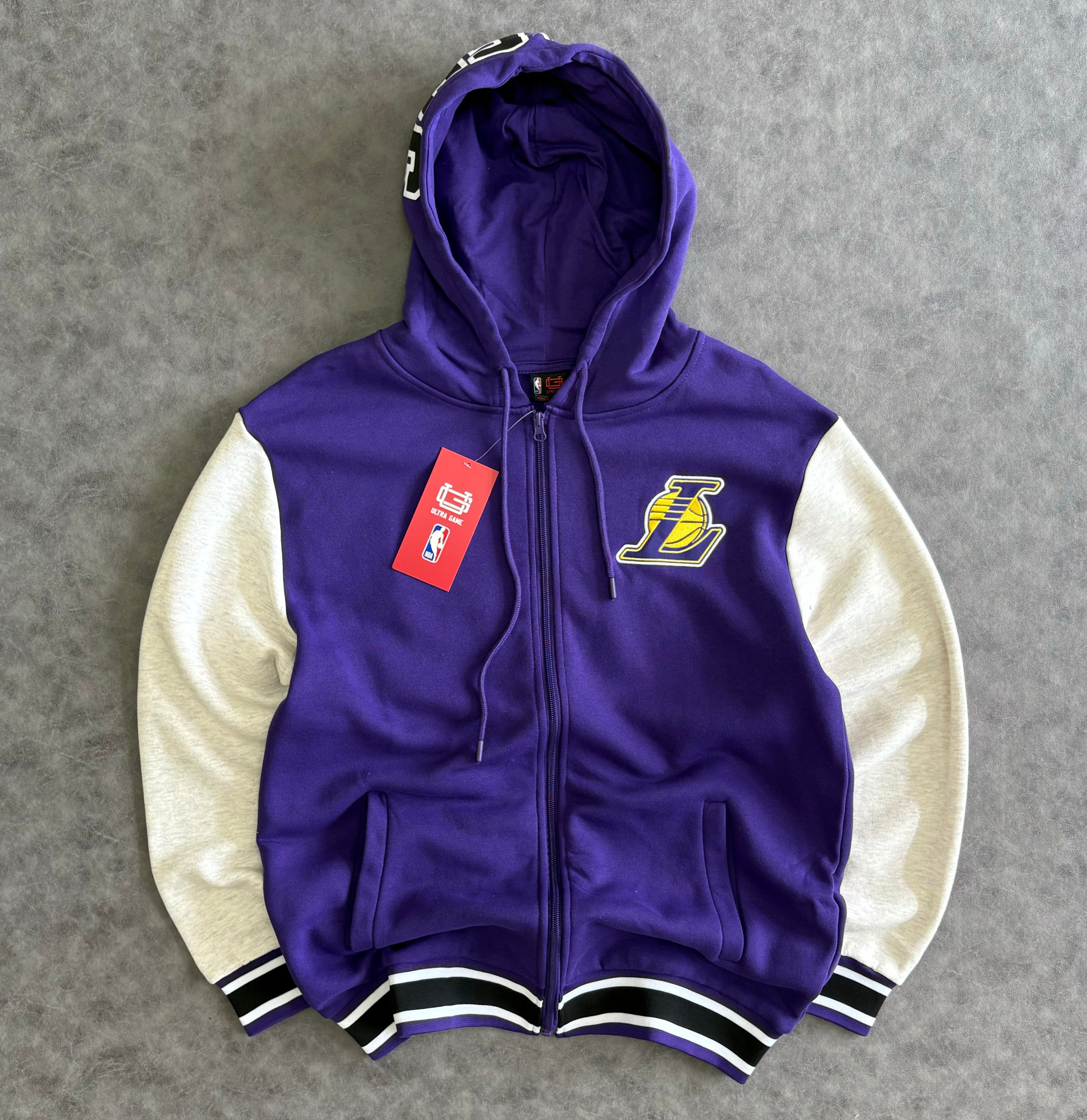 Ultra Game Lakers The Rim Zip Up Hoodie