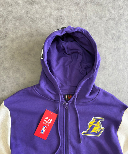Ultra Game Lakers The Rim Zip Up Hoodie