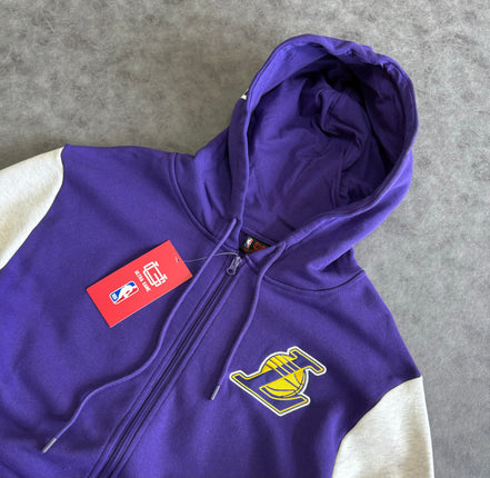 Ultra Game Lakers The Rim Zip Up Hoodie