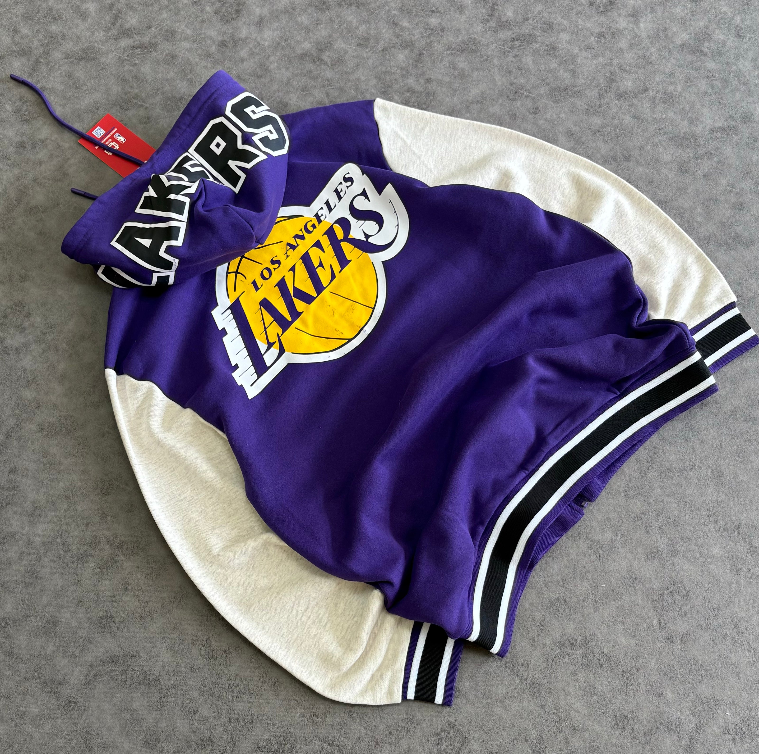 Ultra Game Lakers The Rim Zip Up Hoodie