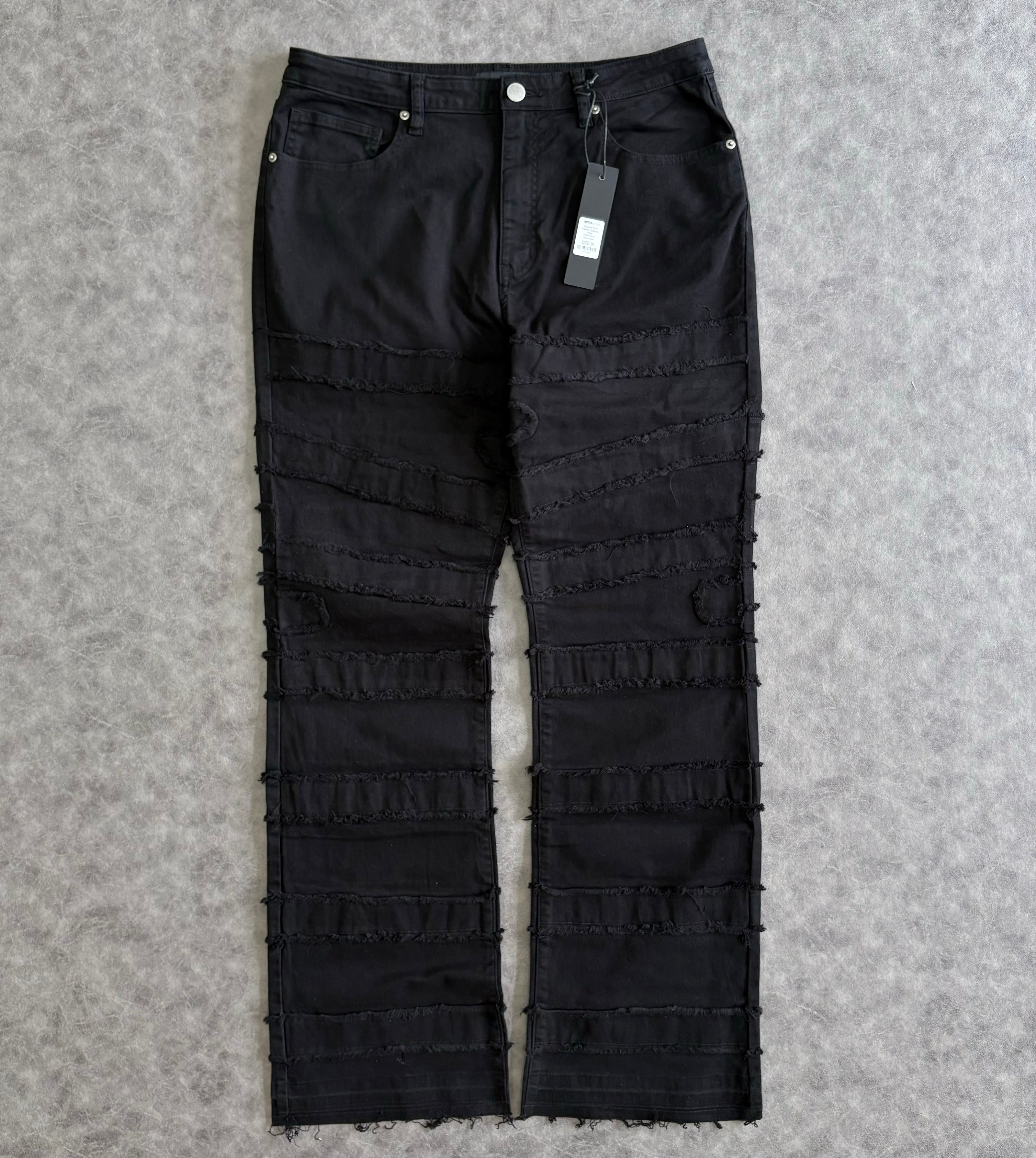 Simi Fray Stacked Flare Jeans