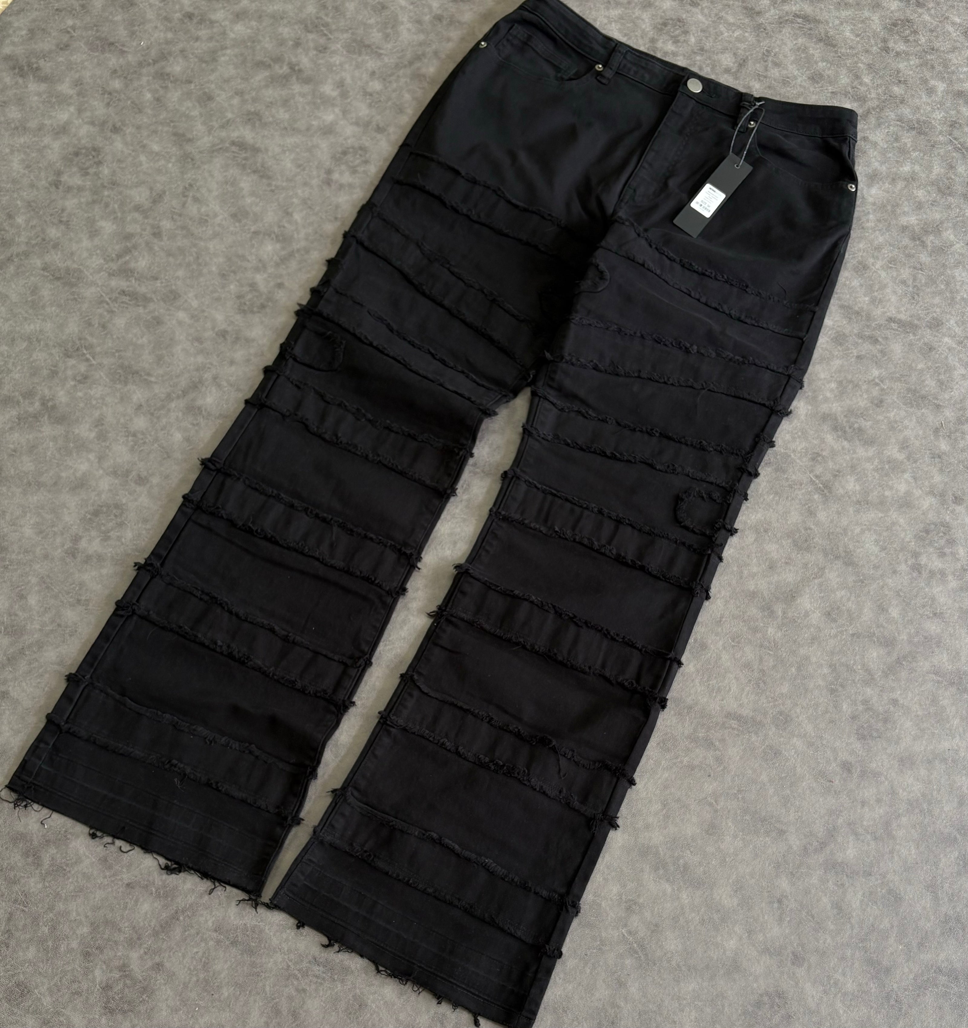 Simi Fray Stacked Flare Jeans