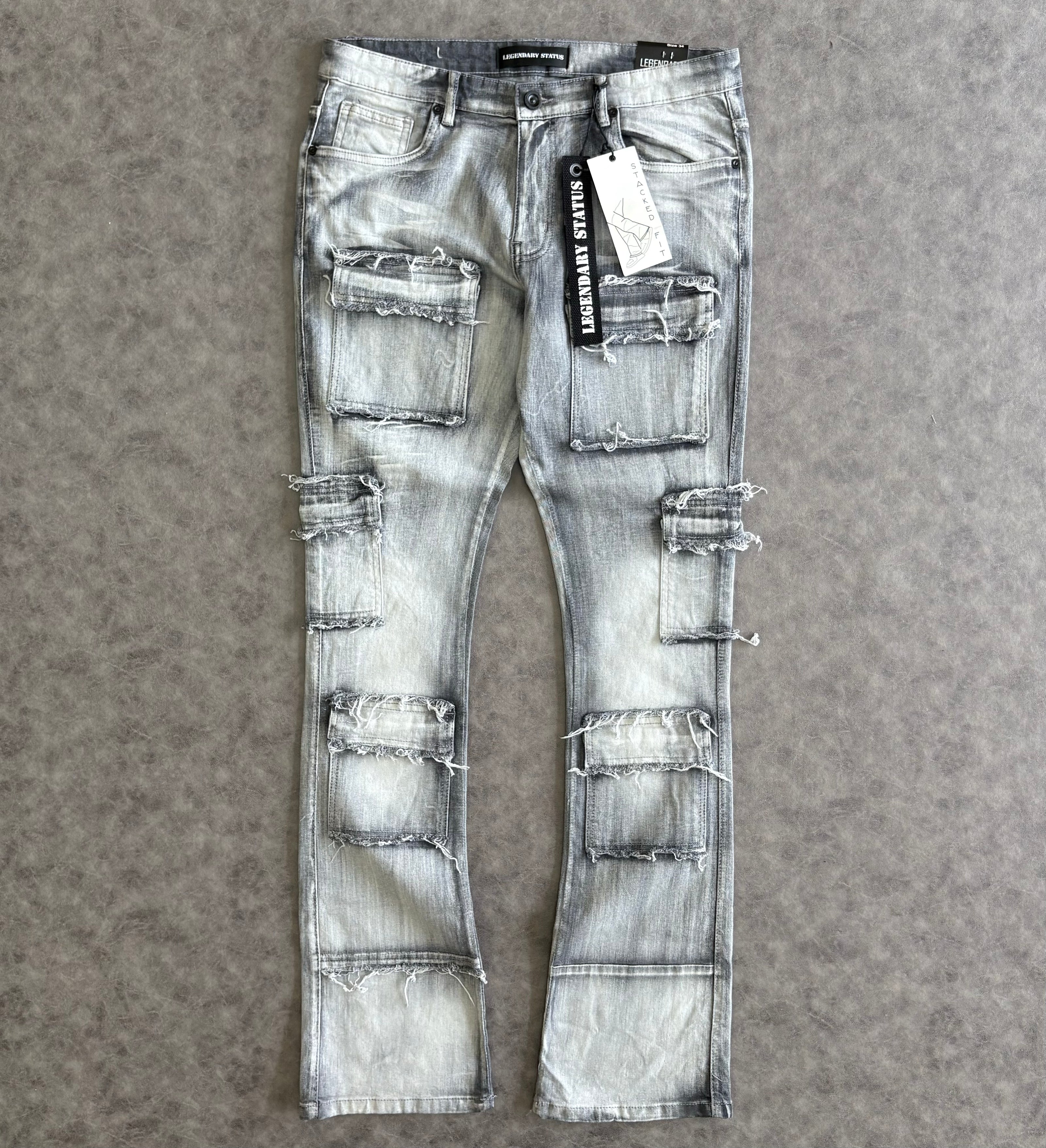 Legendary Status Stacked Flare Jeans