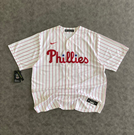 Nike Phillies Hoskins 17 Baseball Jersey