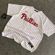 Nike Phillies Hoskins 17 Baseball Jersey