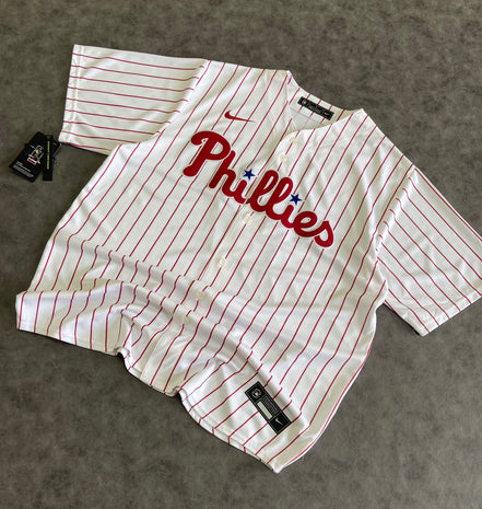Nike Phillies Hoskins 17 Baseball Jersey