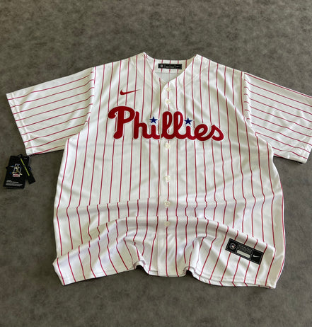Nike Phillies Hoskins 17 Baseball Jersey