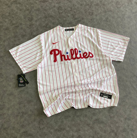 Nike Phillies Hoskins 17 Baseball Jersey
