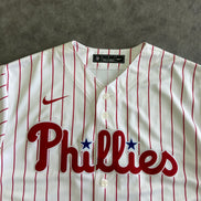 Nike Phillies Hoskins 17 Baseball Jersey