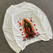 Forgive My Sins Rhinestone Long Sleeve T-Shirt