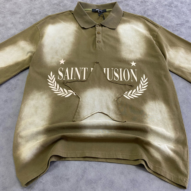 Polo Stars And Saints illusion Short Sleeve Knit