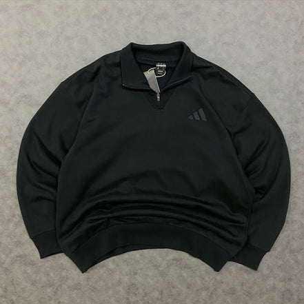 adidas All Szn Fleece Quarter-Zip Crew Sweatshirt