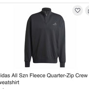 adidas All Szn Fleece Quarter-Zip Crew Sweatshirt