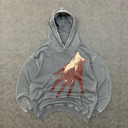 Halloween Pattern Hoodie Dark Stre